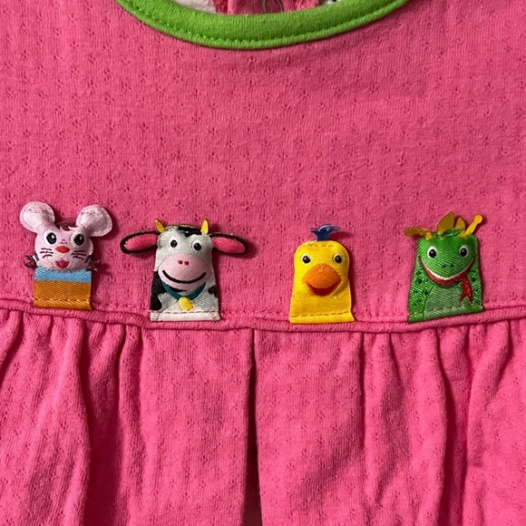 Vintage Baby Einstein One Piece Outfit Pink Character One Piece 6m - Picture 2 of 5